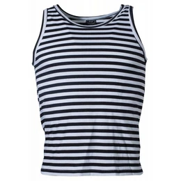 T-Shirt Russ. Marine Tank-Top, wei-blau