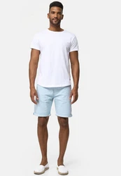 Indicode Chinoshorts Baltin Hellblau/Blau