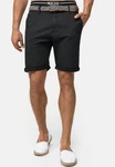 Indicode Chinoshorts Baltin Schwarz/Dunkelgrau