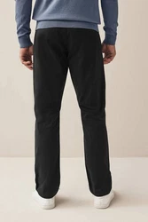 Next Chinohose Slim Fit Chinohose (2-tlg) Schwarz/Dunkelgrau