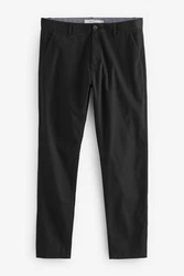 Next Chinohose Slim Fit Chinohose (2-tlg) Schwarz/Dunkelgrau