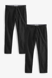 Chinohose Slim Fit Chinohose mit Stretch (2-tlg)