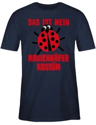 Shirtracer T-Shirt Das ist mein Marienkfer Kostüm Dunkelblau/Rot/Rosa/Dunkelrot