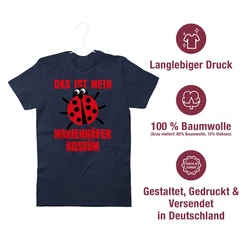 Shirtracer T-Shirt Das ist mein Marienkfer Kostüm Dunkelblau/Rot/Rosa/Dunkelrot