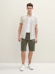 TOM TAILOR Shorts Khaki/Dunkelgrün