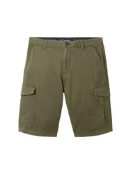 TOM TAILOR Shorts Khaki/Dunkelgrün