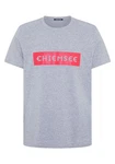 Chiemsee Print-Shirt T-Shirt mit Markenschriftzug Rot/Grau/Hellgrau/Rosa