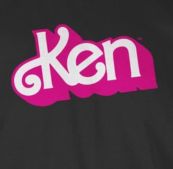 Shirtracer Rundhalsshirt Ken Logo Barbie Herren Rosa