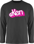 Shirtracer Rundhalsshirt Ken Logo Barbie Herren Rosa