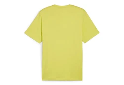 PUMA T-Shirt ESS Logo Tee Herren Gelb/Grün/Neonfarben