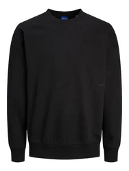 Jack & Jones Longsweatshirt JORVIBE SPONGY SWEAT CREW NECK schwarz