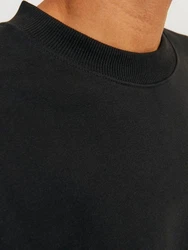 Jack & Jones Longsweatshirt JORVIBE SPONGY SWEAT CREW NECK schwarz