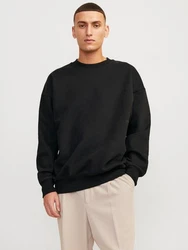 Jack & Jones Longsweatshirt JORVIBE SPONGY SWEAT CREW NECK schwarz