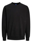 Jack & Jones Longsweatshirt JORVIBE SPONGY SWEAT CREW NECK schwarz