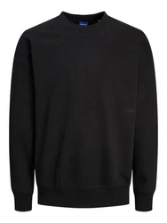Jack & Jones Longsweatshirt JORVIBE SPONGY SWEAT CREW NECK schwarz