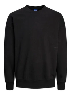 Jack & Jones Longsweatshirt JORVIBE SPONGY SWEAT CREW NECK schwarz