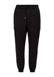 QS Stoffhose Slim Fit Cargohose Schwarz/Dunkelblau