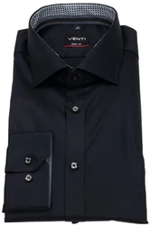 VENTI Businesshemd Button-down (103522600) Dunkelblau/Schwarz/Lila/Hellblau