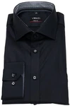 VENTI Businesshemd Button-down (103522600) Dunkelblau/Schwarz/Lila/Hellblau