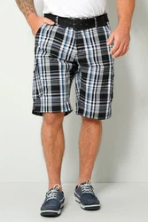 Boston Park Cargo-Bermuda Blau/Hellblau/Dunkelblau/Schwarz/Grau