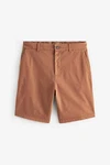 Next Straight Fit Chinoshorts mit Stretch Braun/Khaki