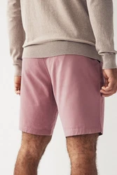 Next Straight Fit Chinoshorts mit Stretch Lila/Rosa