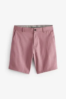 Next Straight Fit Chinoshorts mit Stretch Lila/Rosa
