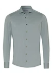Pure Businesshemd Functional Hem Hellblau/Grün/Hellgrün