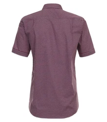 Redmond Kurzarmhemd (241065999) Lila/Bordeaux/Rot/Dunkelrot