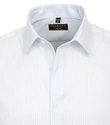 Redmond Businesshemd Slim Fit Hellblau/Weiß