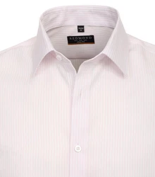 Redmond Businesshemd Slim Fit Rosa/Weiß