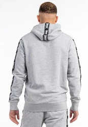 Lonsdale Kapuzenpullover Scousburgh Grau/Hellgrau/Dunkelgrau/Rot/Braun