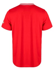 ROADSIGN australia T-Shirt Soccer mit sportlichem Logo-Print & V-Ausschnitt Rot/Dunkelrot