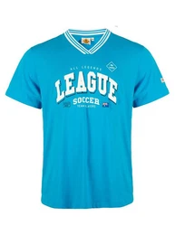 ROADSIGN australia T-Shirt Soccer mit sportlichem Logo-Print & V-Ausschnitt 
