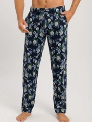 Hanro Pyjamahose Night & Day Dunkelblau/Blau