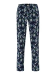 Hanro Pyjamahose Night & Day Dunkelblau/Blau