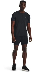 Under Armour T-Shirt Seamless Stride Kurzarm-Oberteil Schwarz/Dunkelblau
