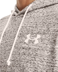 Under Armour Kapuzenpullover Rival Kurzarm-Hoodie Rot/Khaki/Grau
