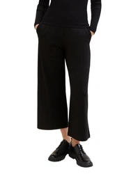 TOM TAILOR Denim Bermudas Culotte Schwarz/Beige/Dunkelblau