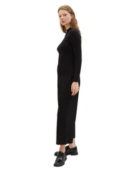 TOM TAILOR Denim Bermudas Culotte Schwarz/Beige/Dunkelblau