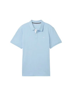 TOM TAILOR Poloshirt Hellblau/Blau TOM TAILOR Poloshirt Hellblau/Blau