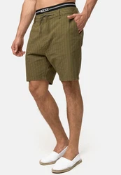 Indicode Chinoshorts Giwgros Dunkelgrün/Khaki
