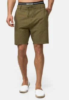Indicode Chinoshorts Giwgros Dunkelgrün/Khaki