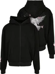 Mister Tee Kapuzenpullover Doves Fullzip Hoodie Schwarz/Rosa