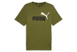 PUMA T-Shirt ESS+ Essentials 2 Col Logo Tee (586759) Dunkelgrün/Grün
