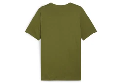 PUMA T-Shirt ESS+ Essentials 2 Col Logo Tee (586759) Dunkelgrün/Grün