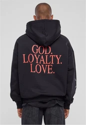 MT Upscale Kapuzenpullover God Loyalty Love Ultraheavy Hoodie Schwarz/Dunkelgrau/Dunkelblau/Blau