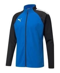 PUMA Sweatjacke teamLIGA Trainingsjacke Blau/Hellblau