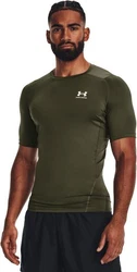 Under Armour Herren UA HG Armour Comp SS T-Shirt Dunkelgrün/Grün
