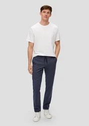 s.Oliver Stoffhose Regular Fit Chino Dunkelblau/Blau